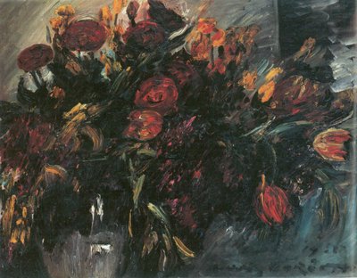 Rode en gele tulpen door Lovis Corinth